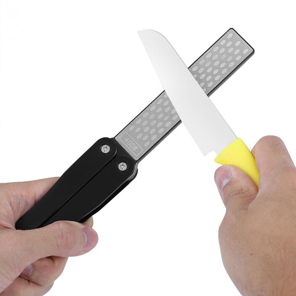 Folding Diamond Sharpener Knife Sharpening Stone for Garden Kitchen Outdoor