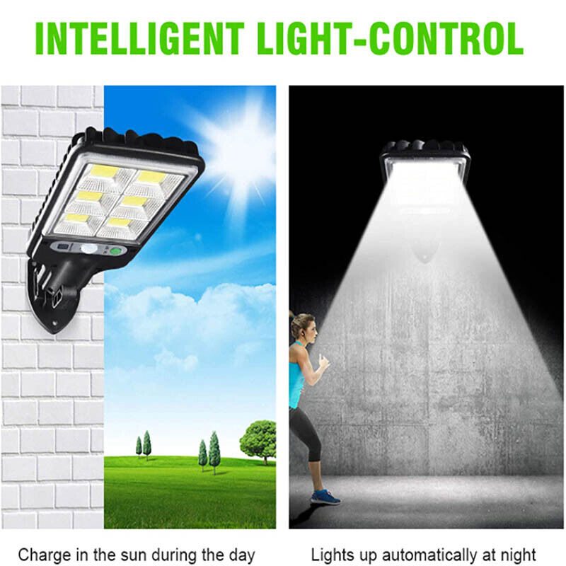 9000W Solar Security Lights Outdoor LED PIR Motion Sensor Flood Garden Light AU