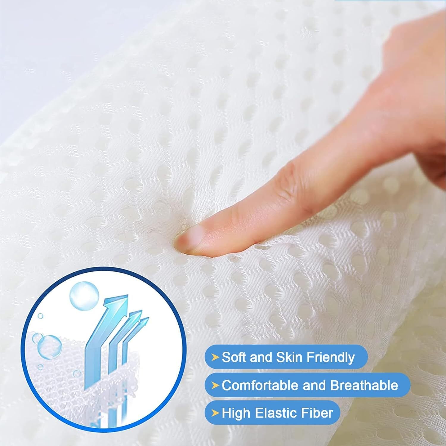 Mesh Bath Pillow Home 4D Back Neck Support Bathtub Spa Hot Tub Suction Cups New