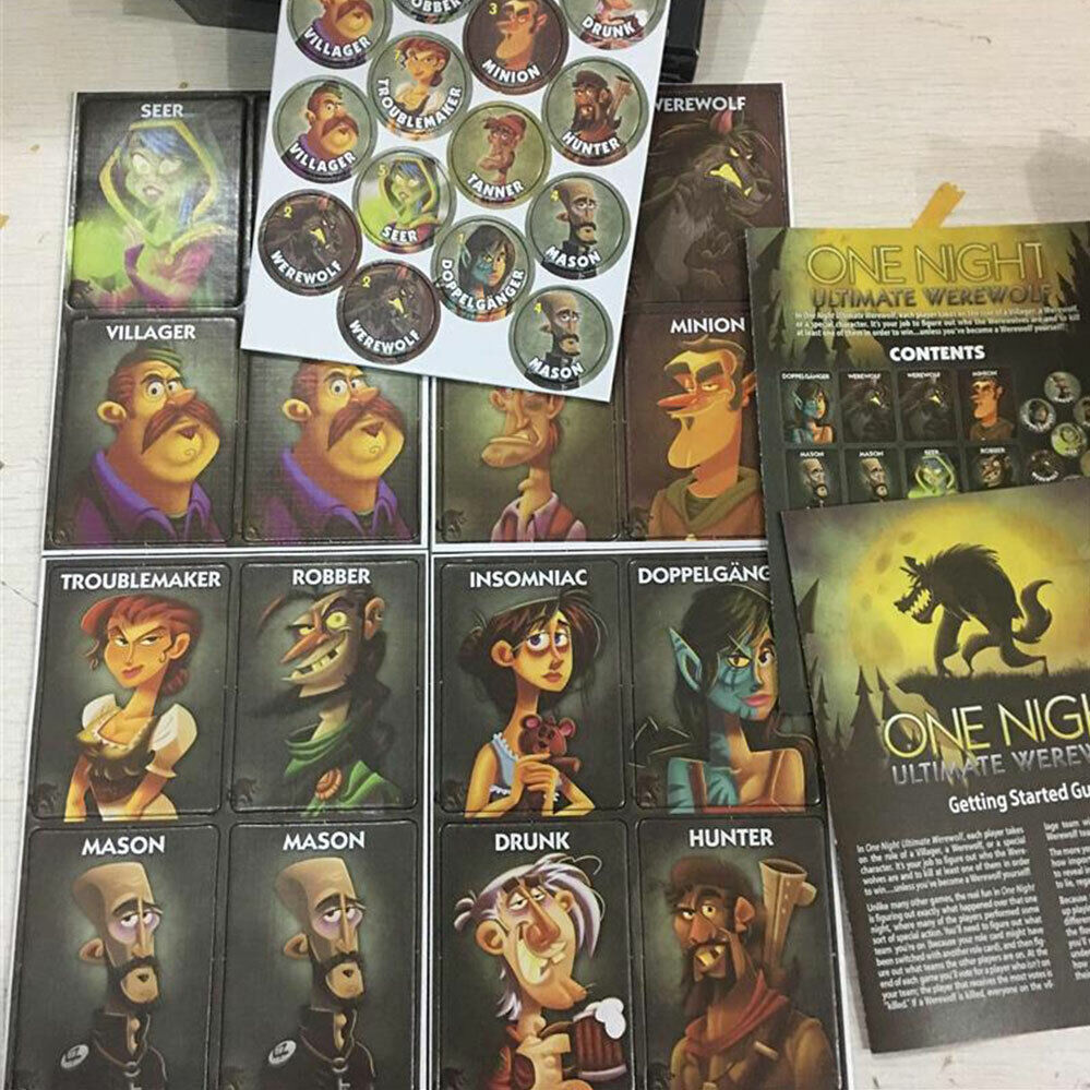 10 Mins Game One Ultimate Werewolf Card Games Night Board Deluxe Edition