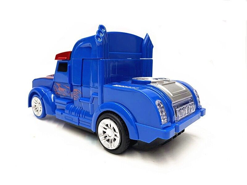 2-1 Rc Radio Remote Control Transformers Optimus Prime Vehicle Robot Car Kid Toy
