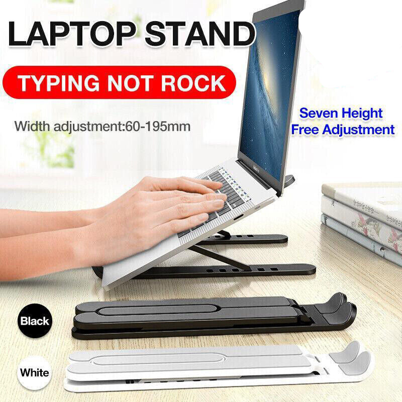 Folding Laptop Stand Portable Tablet Holder Bracket Desktop Adjustable Riser
