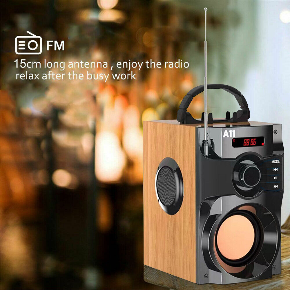 Bluetooth Speaker Subwoofer Heavy Bass Wireless Outdoor Portable Party Speaker