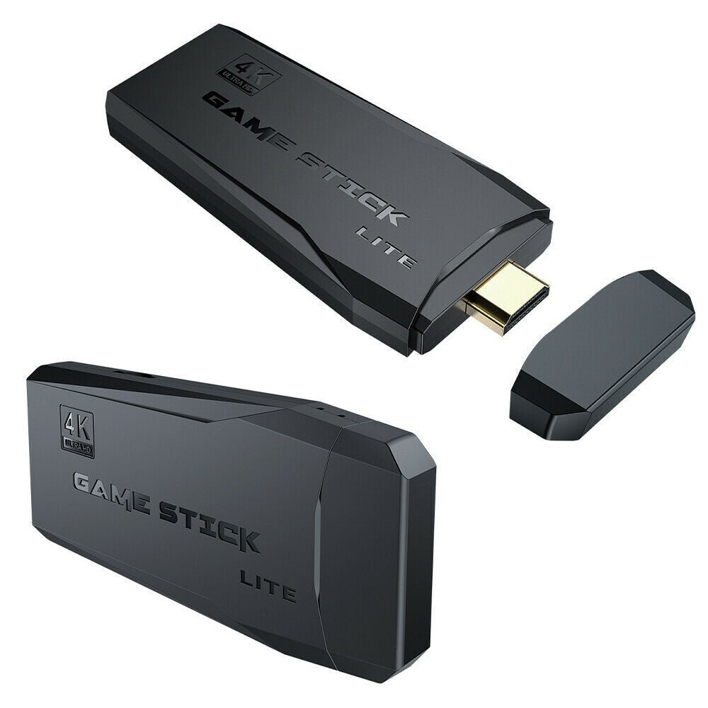 4K HDMI TV 20000+ Video Game Stick Retro Gaming Plug & Play Console With 2 Wireless Controller 