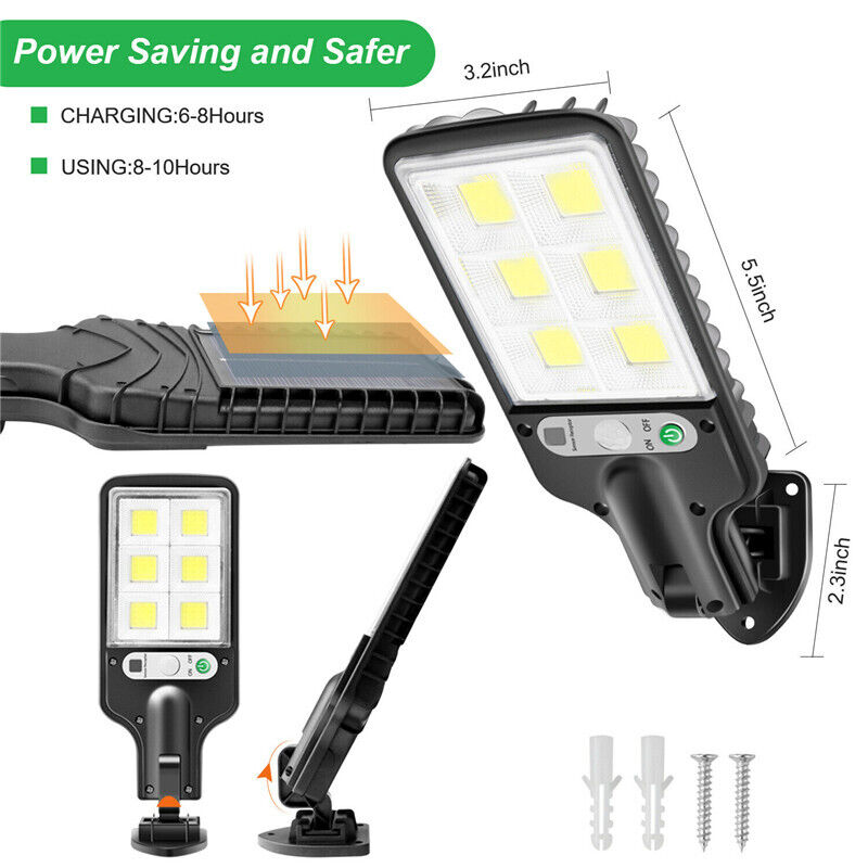 9000W Solar Security Lights Outdoor LED PIR Motion Sensor Flood Garden Light AU
