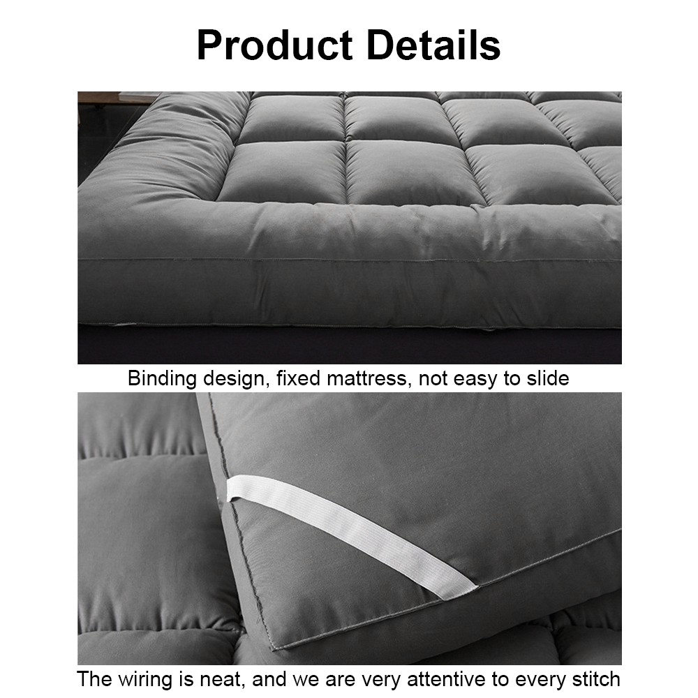 Bed Pillowtop Mattress Topper Mat Pad Protector Cover Single Double Queen King