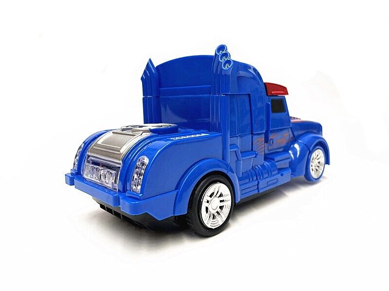 2-1 Rc Radio Remote Control Transformers Optimus Prime Vehicle Robot Car Kid Toy