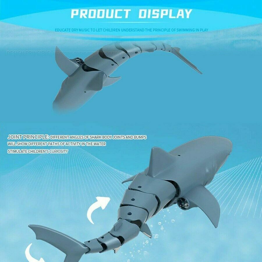 Whale Child Adult Prank Shark Electric Rc Remote Control Water Pool Lake Kid Toy