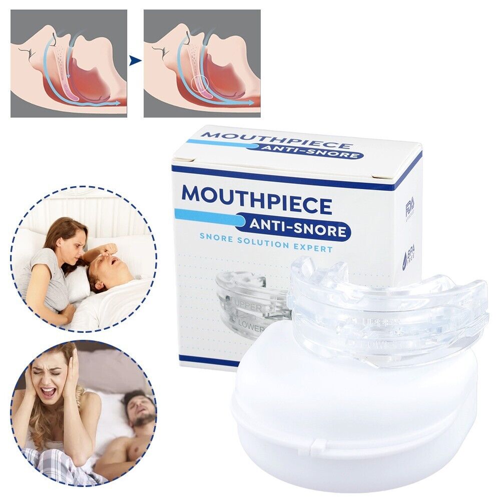 Anti Snore Mouthpiece Mouth Guard Stop Snoring Grinding Sleep Aid Mouthguard