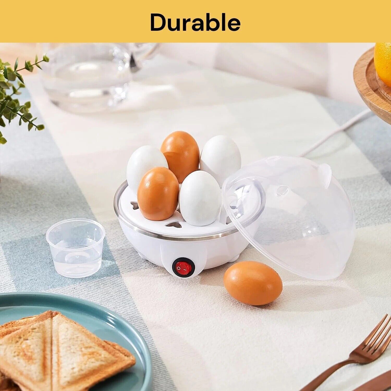Electric Egg Cooker for Hard Boiled Egg Cooker 7 Eggs Egg Boiler Egg Steamer