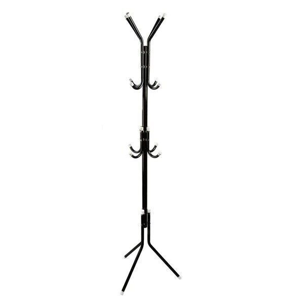 12 Hook 3-Tier Hat Coat Clothes Rack Umbrella Stand Tree Style Steel Hanger New