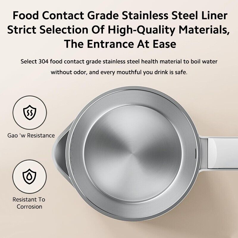 Xiaomi 1.5L Electric Kettle 2 1500W Smart Water Boiler Dispenser Multiple safety protections Stainless Steel