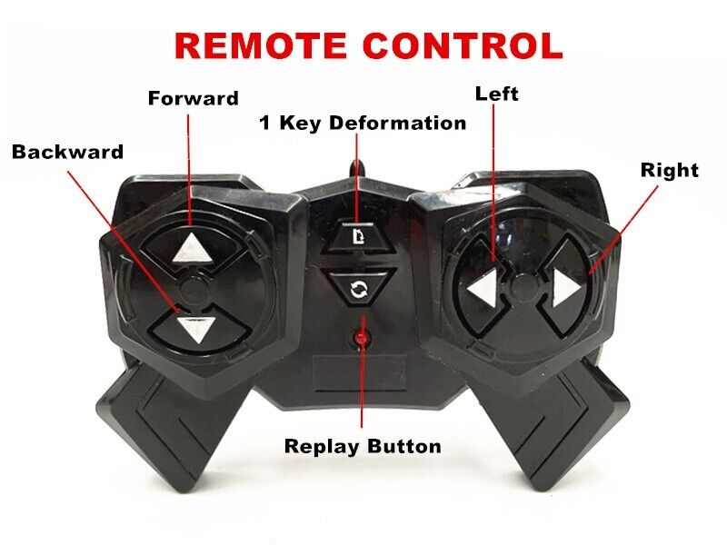 2-1 Rc Radio Remote Control Transformers Optimus Prime Vehicle Robot Car Kid Toy