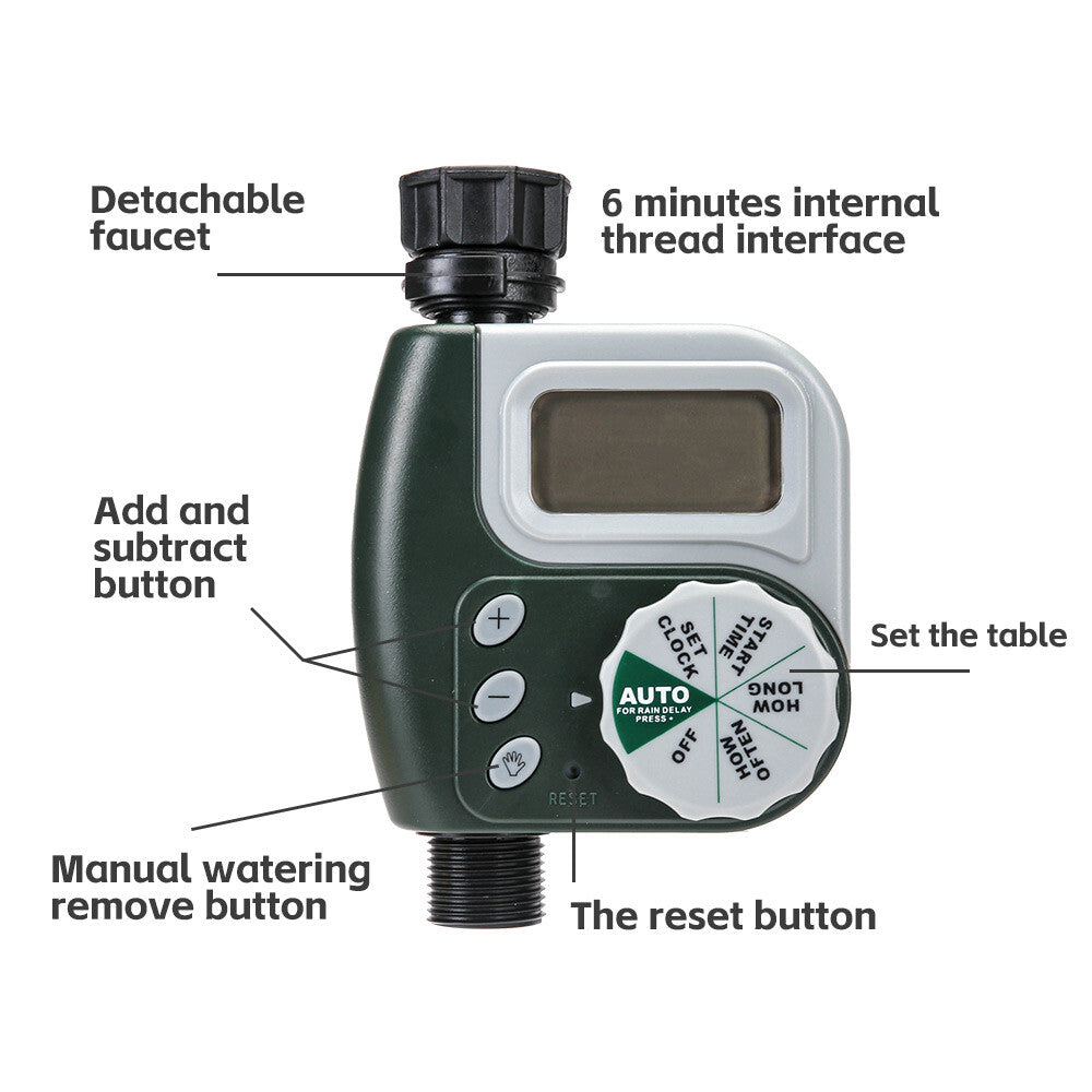 Irrigation Controller Automatic Water Tap Timer Digital Garden Watering System