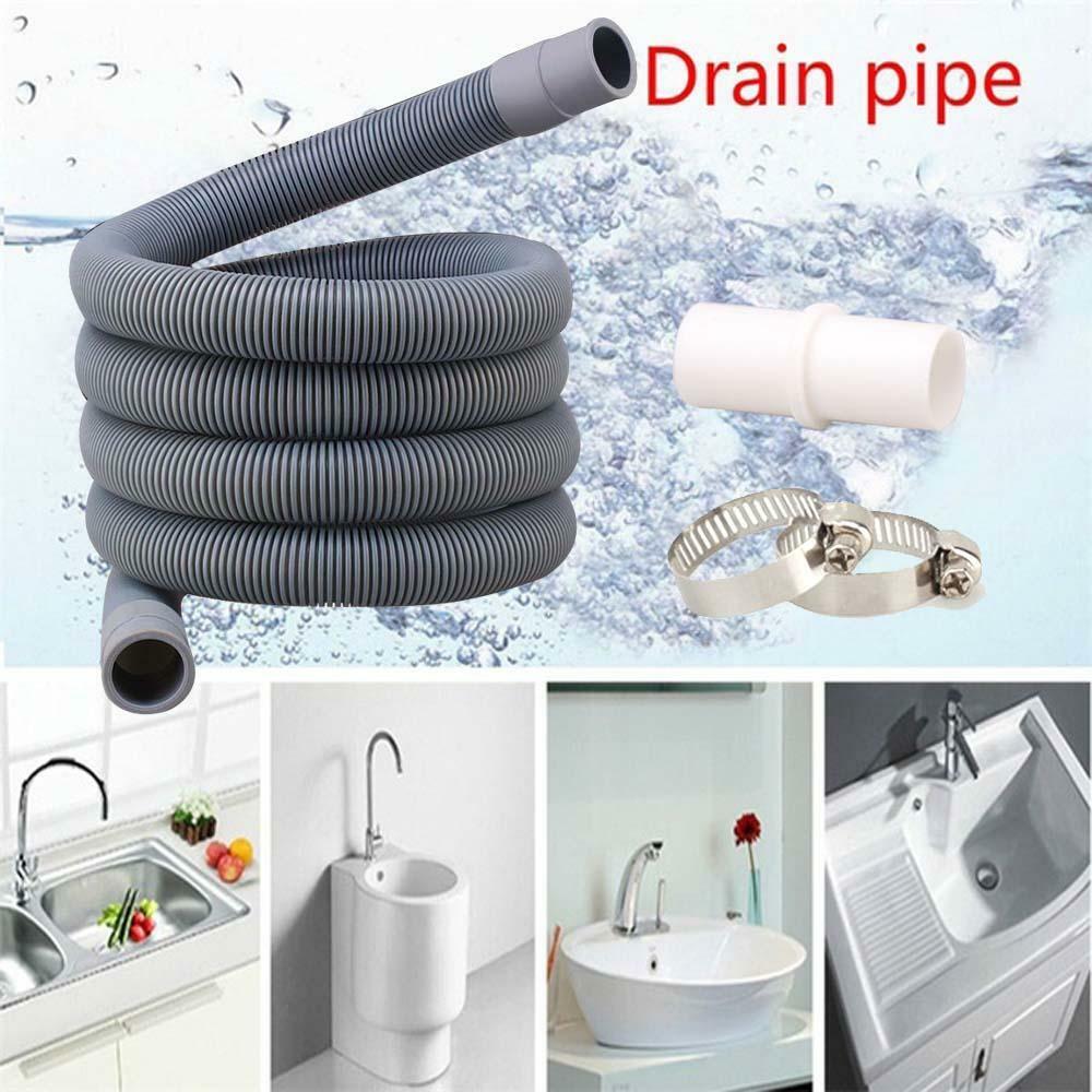 1/2/3 M Washing Machine Dishwasher Drain Waste Hose Extension Pipe Sets AU