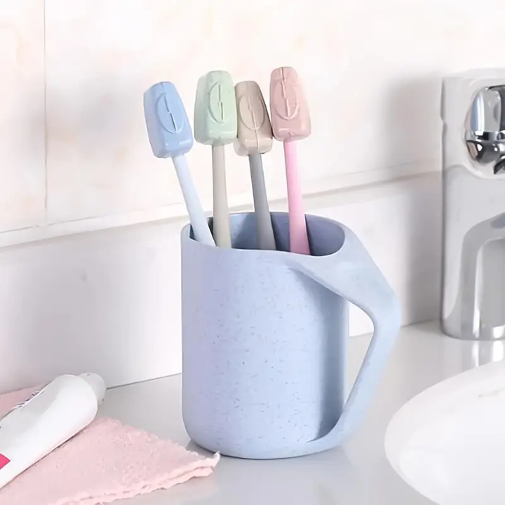 4Pcs Portable Toothbrush Head Cover Caps Travel Holder