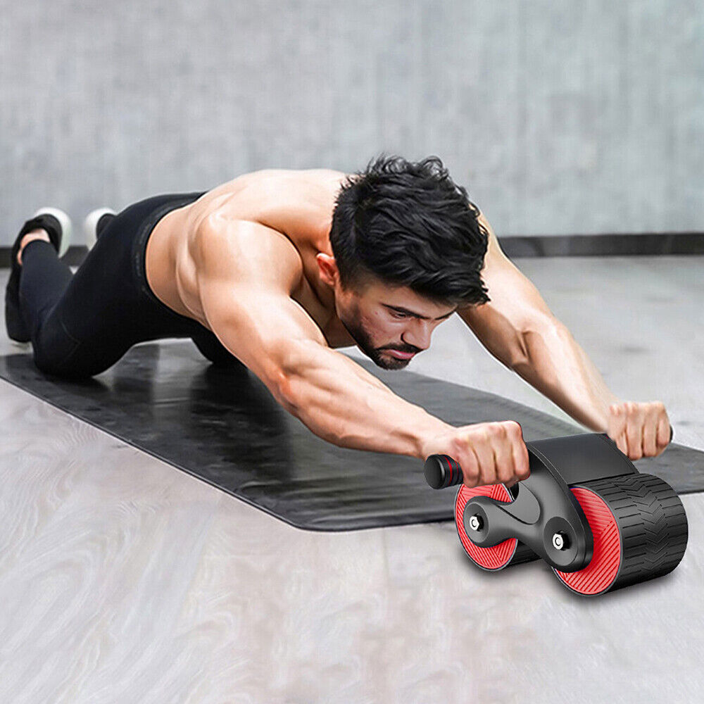 Anti Slip AB Roller Abdominal Wheel Automatic Rebound Fitness Training Equipment