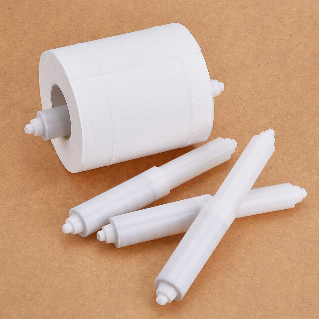 1/2/4x Toilet Roll Holder Bathroom Washroom Fitting Spindle Spring Loaded