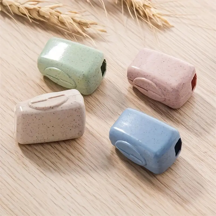 4Pcs Portable Toothbrush Head Cover Caps Travel Holder