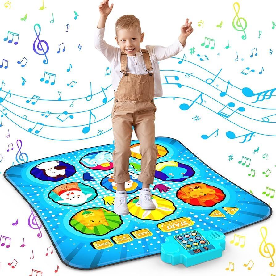 Kids Dance Mat Electronic Dance Pad Musical Dance Play Mat Play Mat Toy Gift 