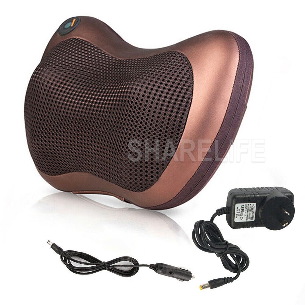 8 Heads Neck Massager Back Massager Body Massage Cushion Shiatsu Pillow Car/Home