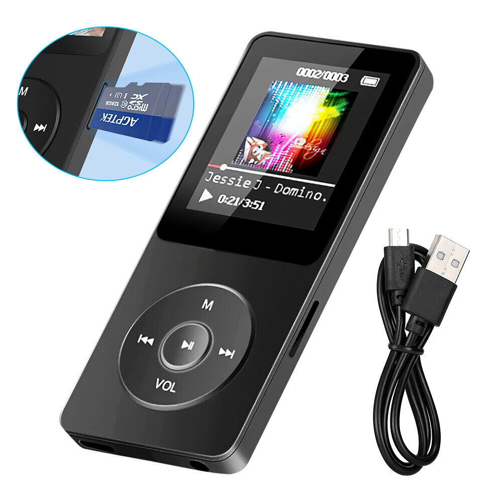 Support 128GB Bluetooth MP4/MP3 Lossless Music Player FM Radio Recorder Portable