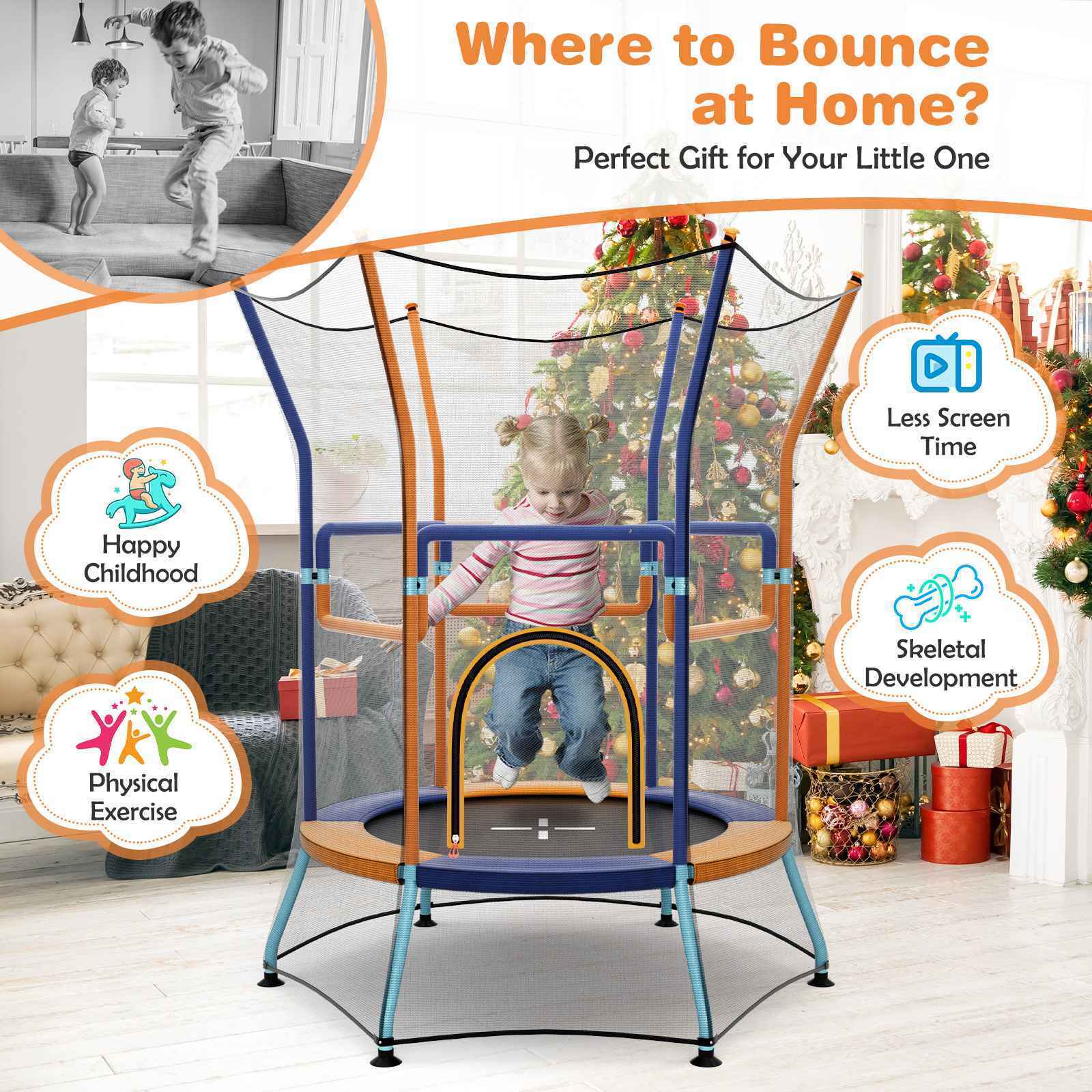 Kids Mini Trampoline Indoor Outdoor Recreational Trampoline Gift for Boys Girls