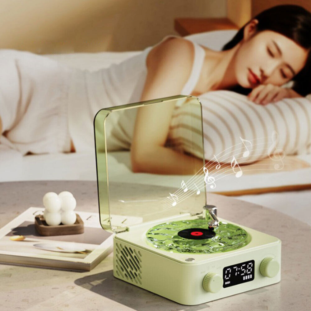 The Wavbk Vinyl Player, 2024 New Bluetooth Vinyl Record Player Waves, Four-Modes
