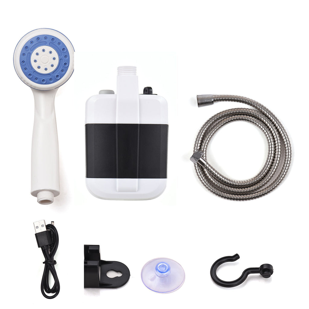 Portable Camping Mobile Shower USB Rechargeable Electric Shower Pump Outdoor 