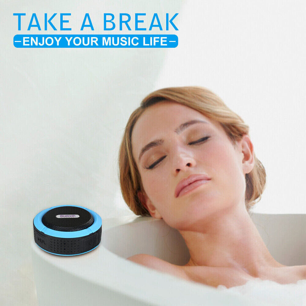 1/2X Portable Shower Handsfree Bluetooth Waterproof Music Speaker Wireless Car