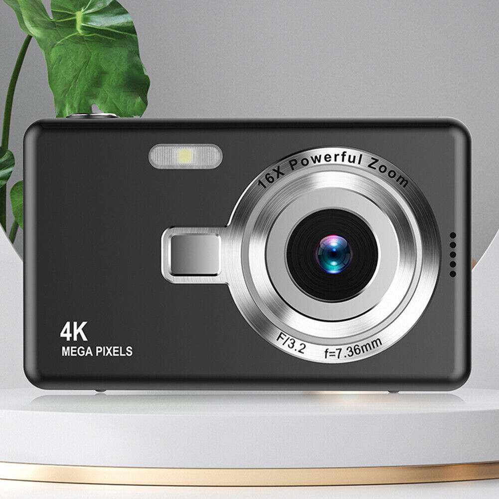 4K HD 1080P Digital Camera 16X Zoom Portable Vlogging Camera 2.4 Inch IPS Screen