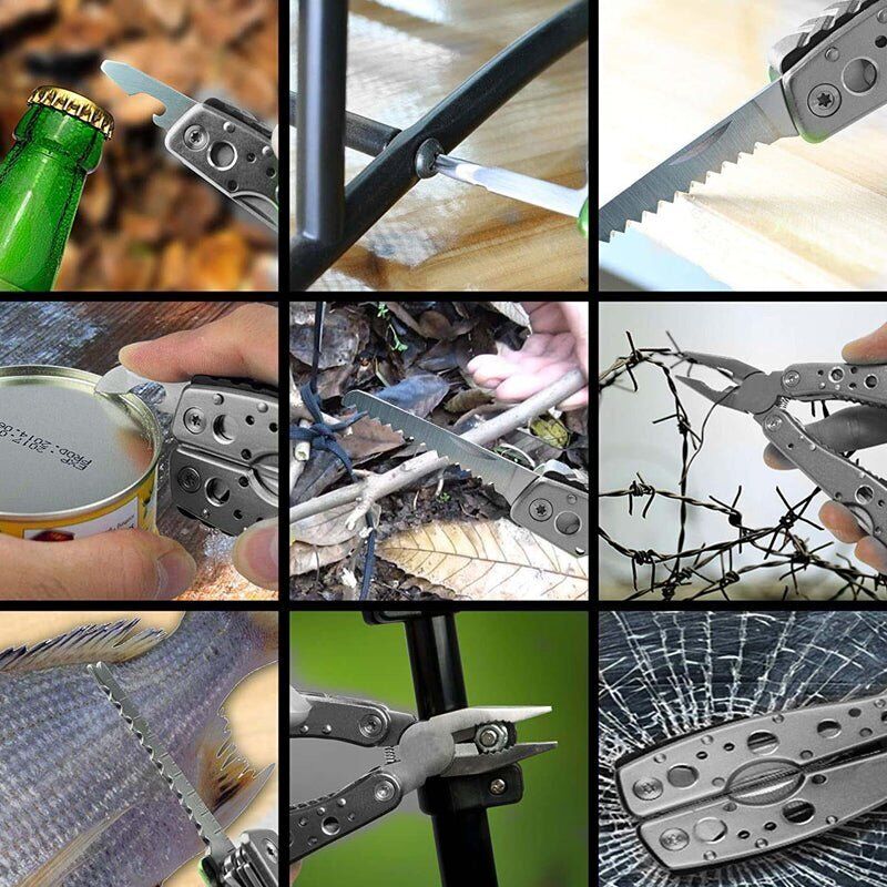 39In1 Tactical Emergency Outdoor Survival Kit Hiking Camping SOS Tool Equipment