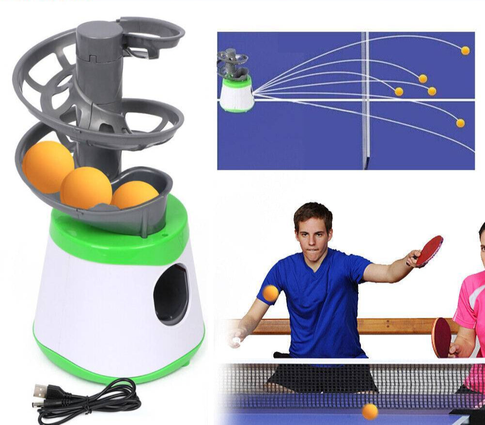 Automatic Table Tennis Ball Launcher Ping Pong Balls Trainer Exercise Machine AU