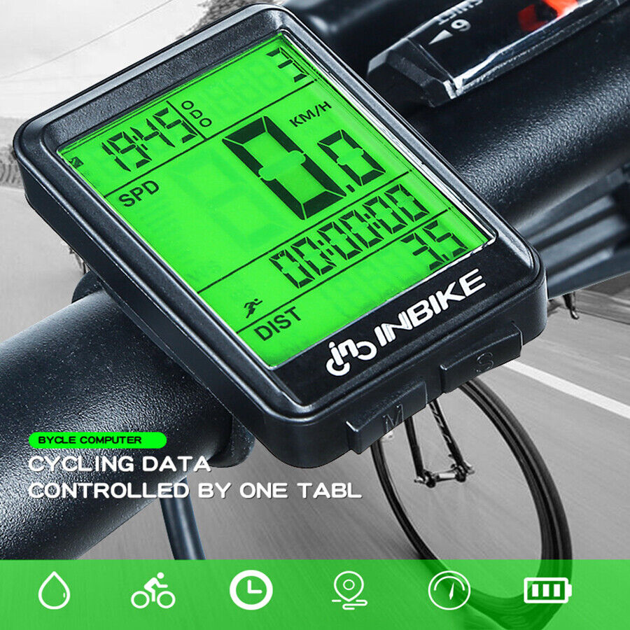 Wireless Cycling Bike Bicycle LCD Cycle Speedometer Computer Odometer Waterproof