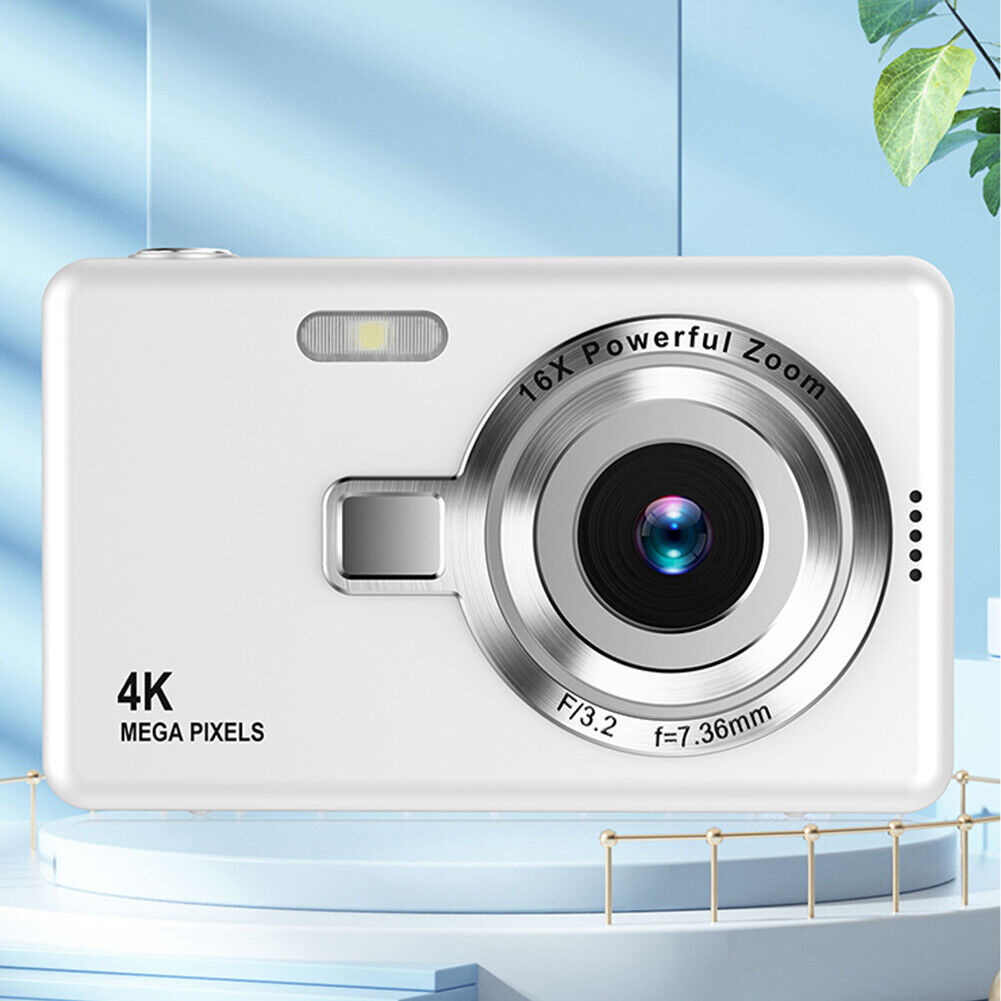 4K HD 1080P Digital Camera 16X Zoom Portable Vlogging Camera 2.4 Inch IPS Screen