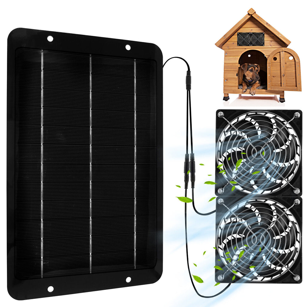 Ventilation Fan Solar Exhaust Fan Hot Sale Solar Panel Powered Dual Fan Model