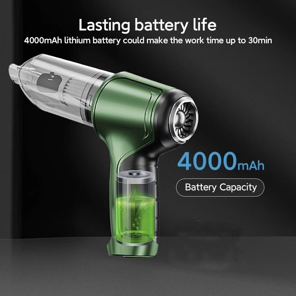 95000PA Wireless Car Vacuum Cleaner Handheld Vaccum Mini Power Suction Dust Blow