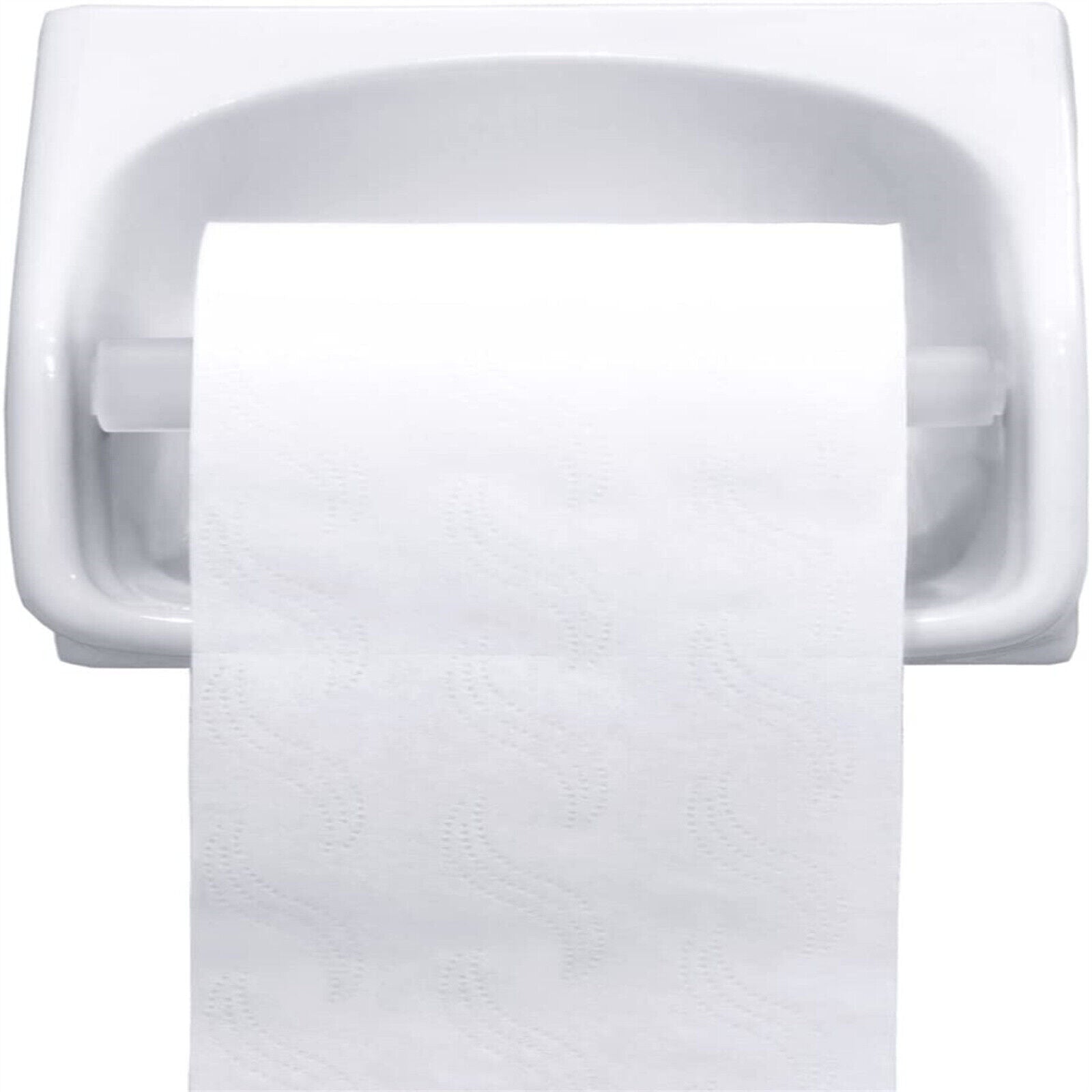 1/2/4x Toilet Roll Holder Bathroom Washroom Fitting Spindle Spring Loaded