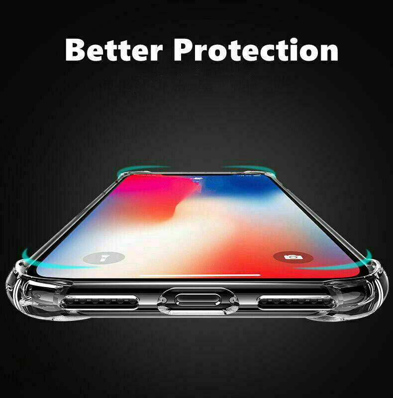 Clear Shockproof Bumper Back Case Cover For iPhone 15 14 13 12 11 Pro XS MAX XR