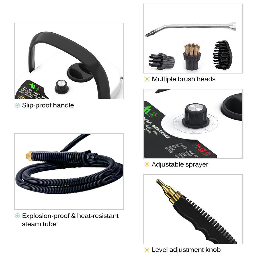 Steam Cleaner 2500W High Temperature Household Kitchen Cleaning High Pressure