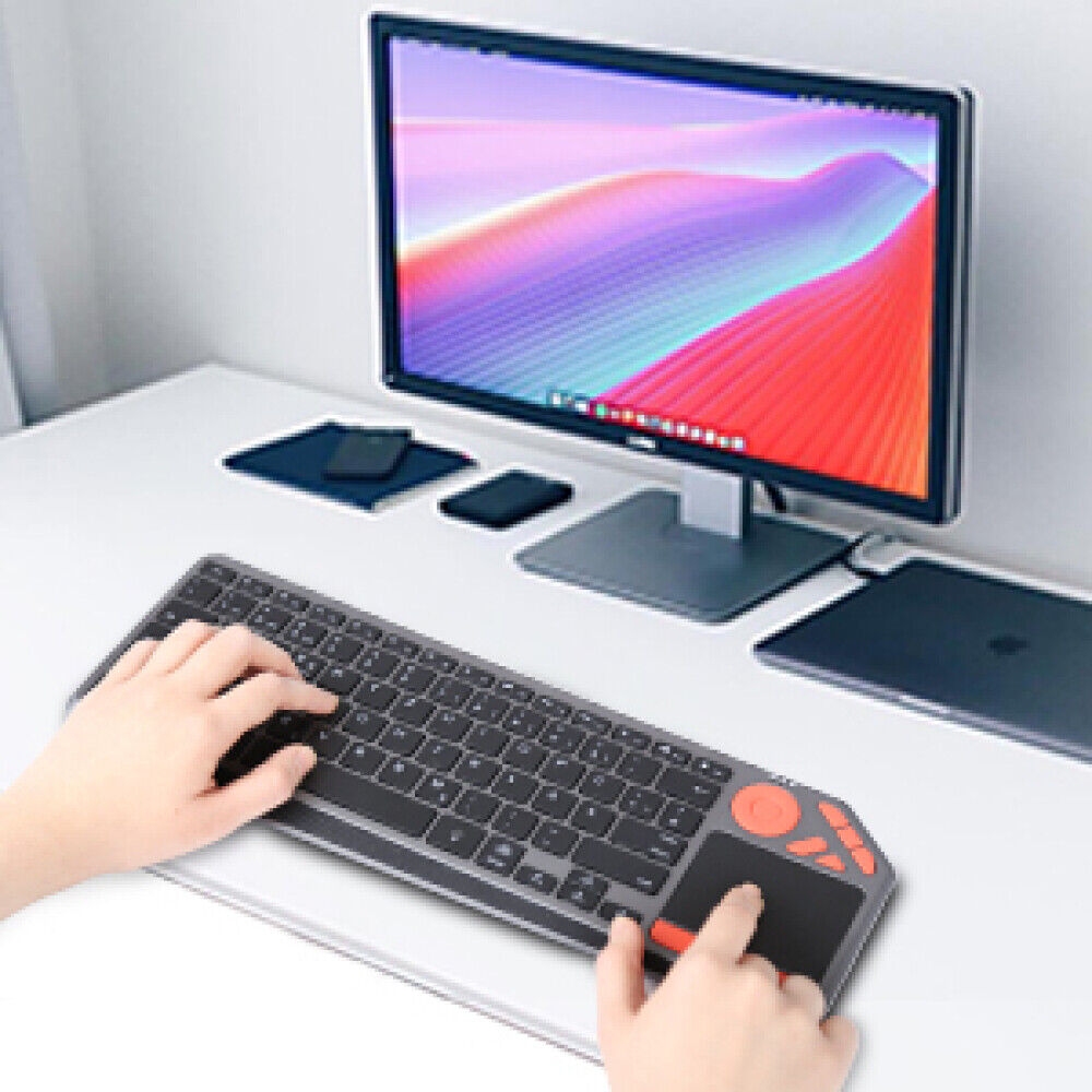 2.4G Wireless TV Backlit Touchpad Keyboard for Ipad, Android Tablets, Windows