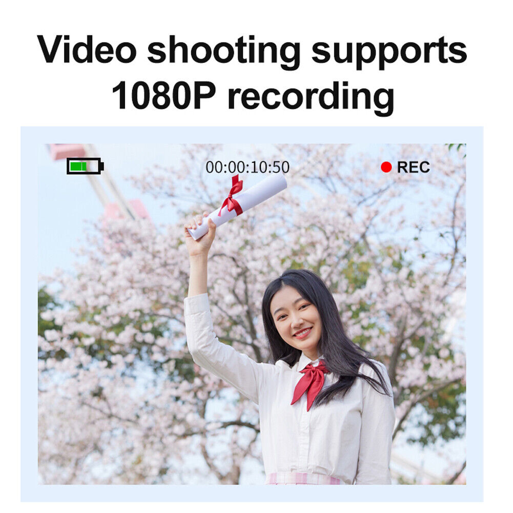 4K HD 1080P Digital Camera 16X Zoom Portable Vlogging Camera 2.4 Inch IPS Screen