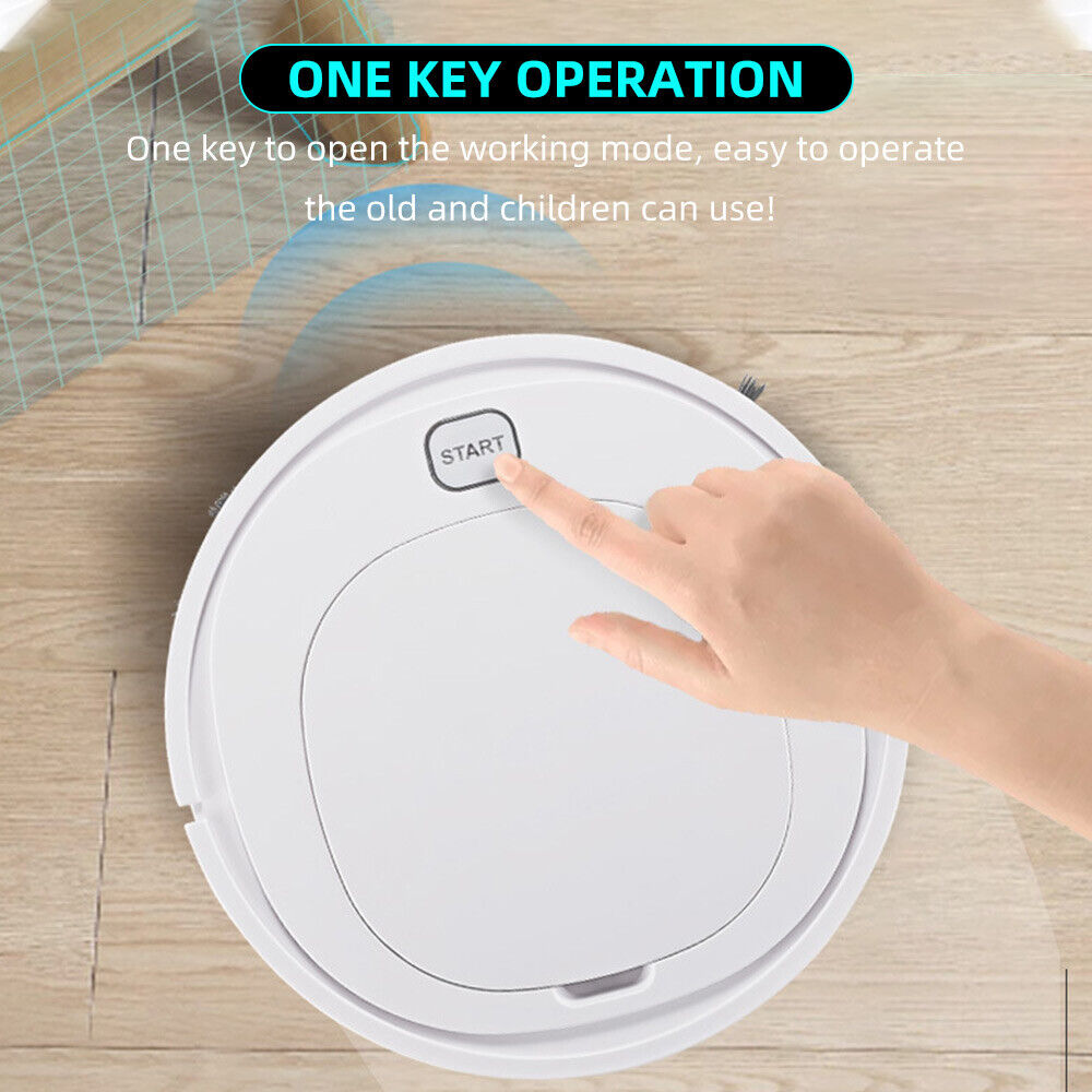 Wireless Smart Robots Automatic Vacuum Cleaner Home Cleaning USB Wet Dry Mop Rechargeable