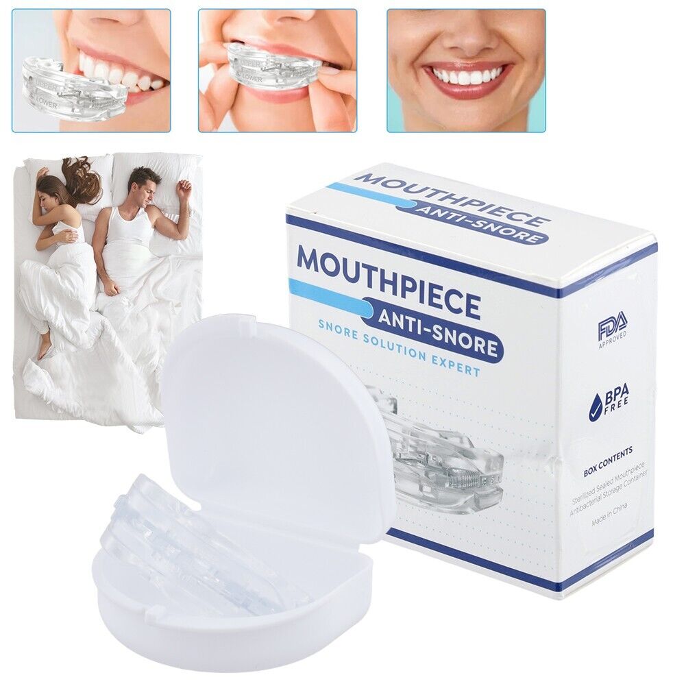 Anti Snore Mouthpiece Mouth Guard Stop Snoring Grinding Sleep Aid Mouthguard