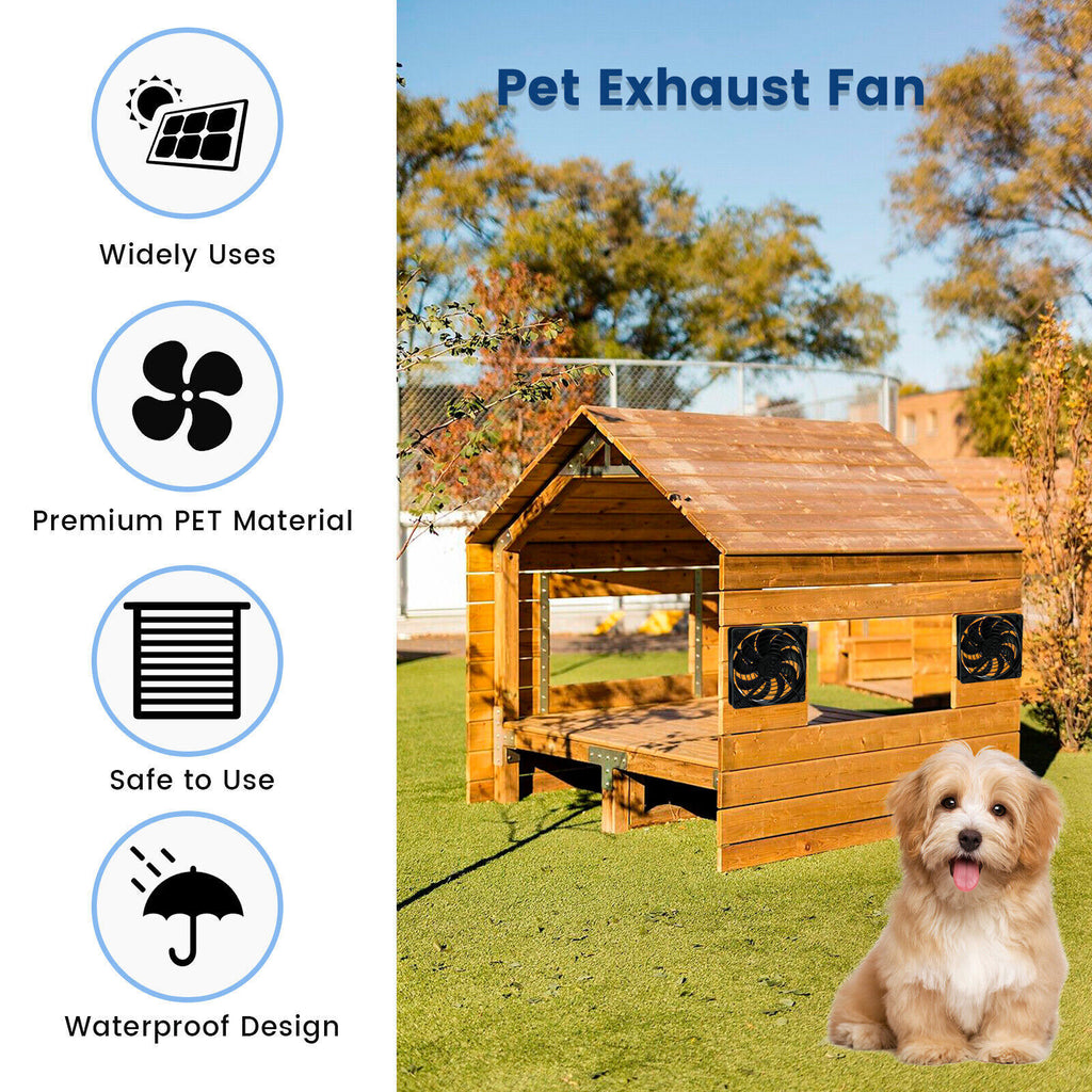 Ventilation Fan Solar Exhaust Fan Hot Sale Solar Panel Powered Dual Fan Model