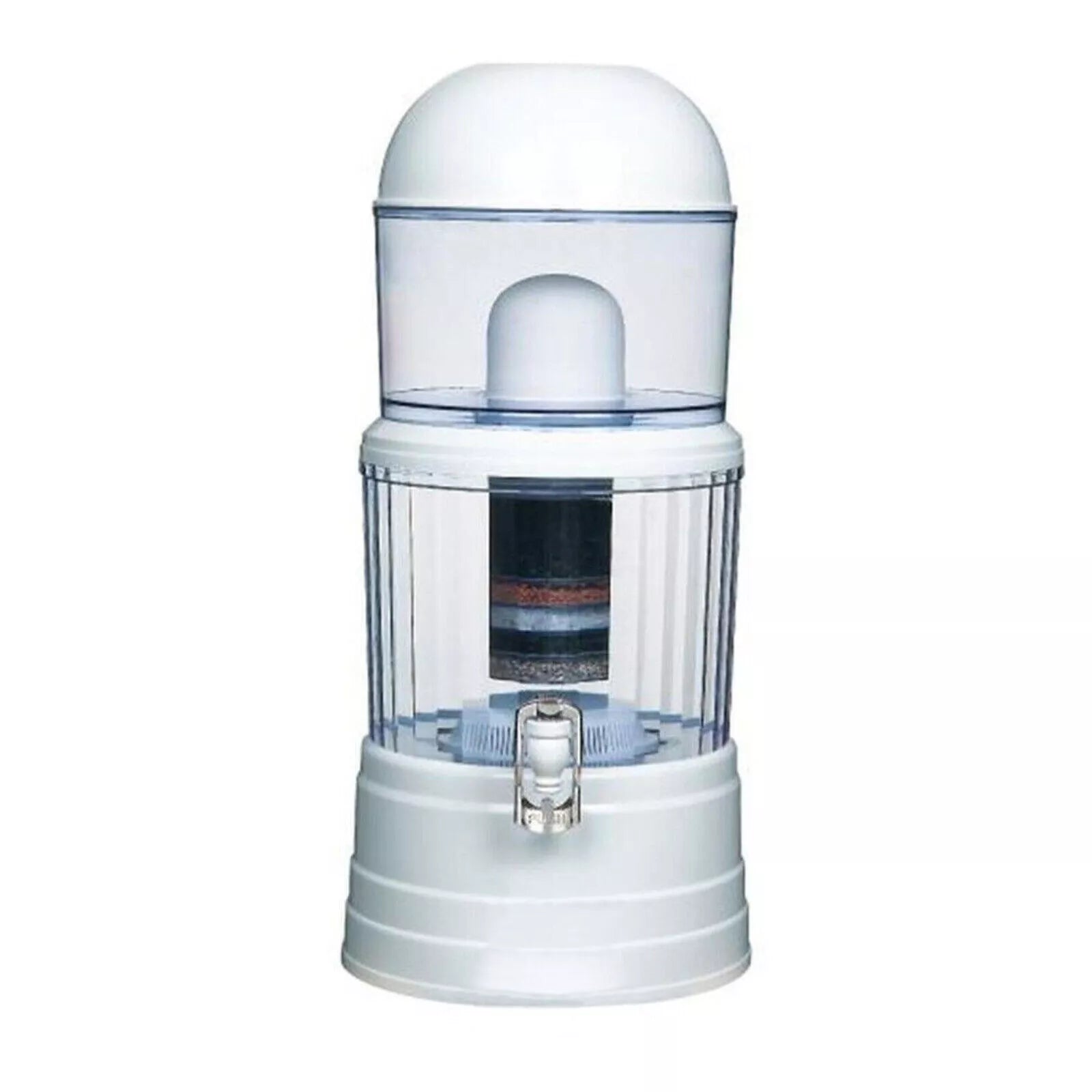 14L Benchtop 8 Stage Water Purifier Filter Ceramic Mineral Stone Carbon Filters