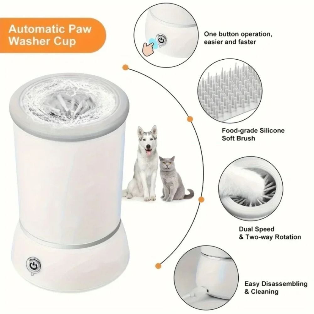 Pet Feet Washer USB Charging Electrical Pet Paw Cleaner Automatic Washear