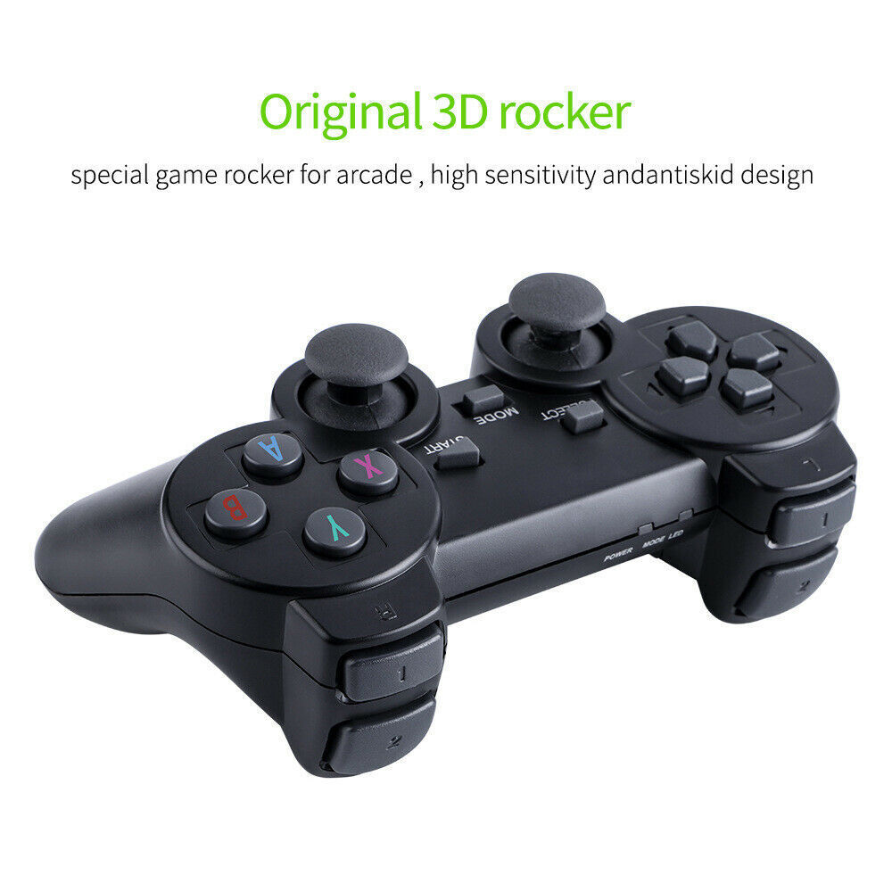 4K HDMI TV 20000+ Video Game Stick Retro Gaming Plug & Play Console With 2 Wireless Controller 