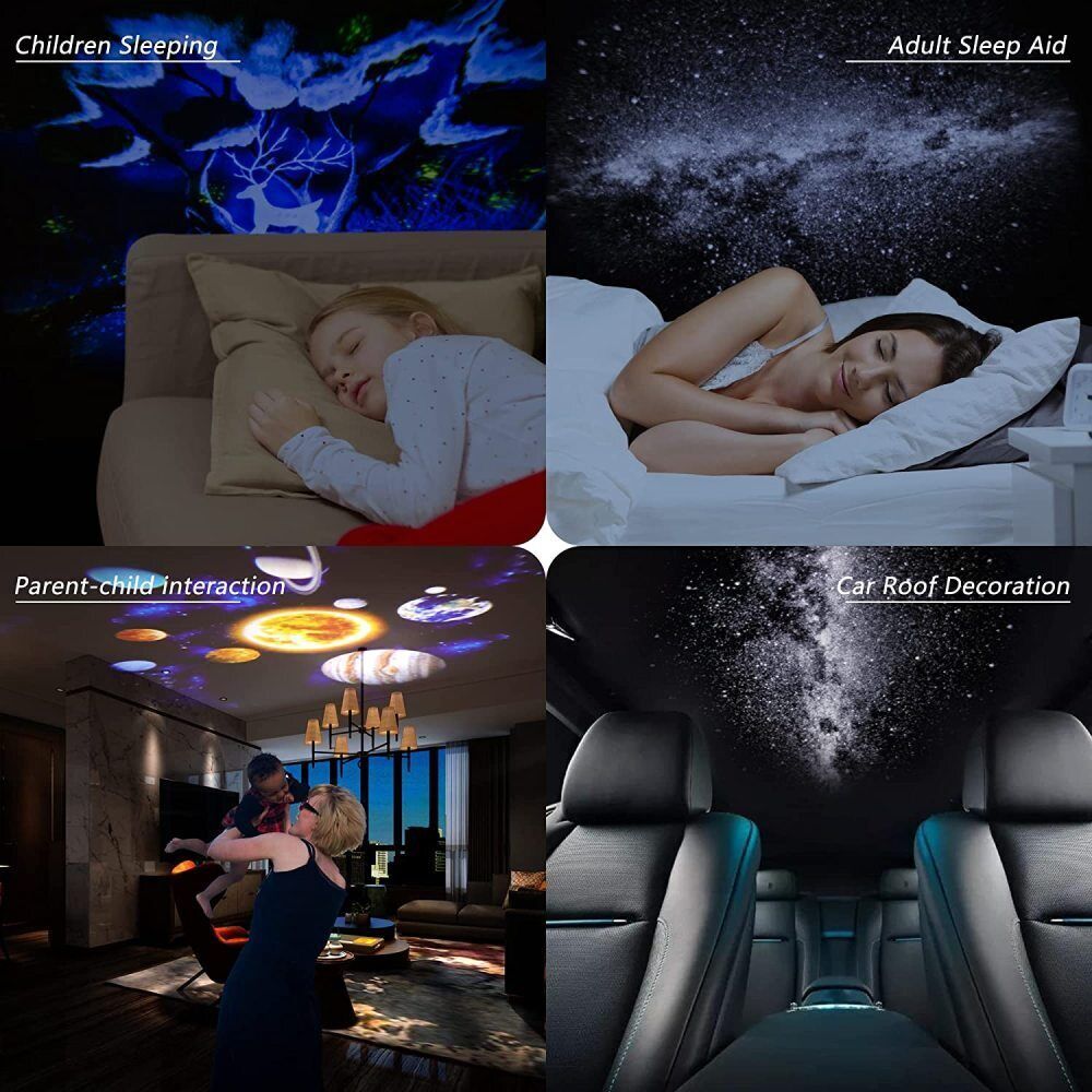13in1 Planetarium Galaxy Star Projector Rotating Nebula Night Light Christmas