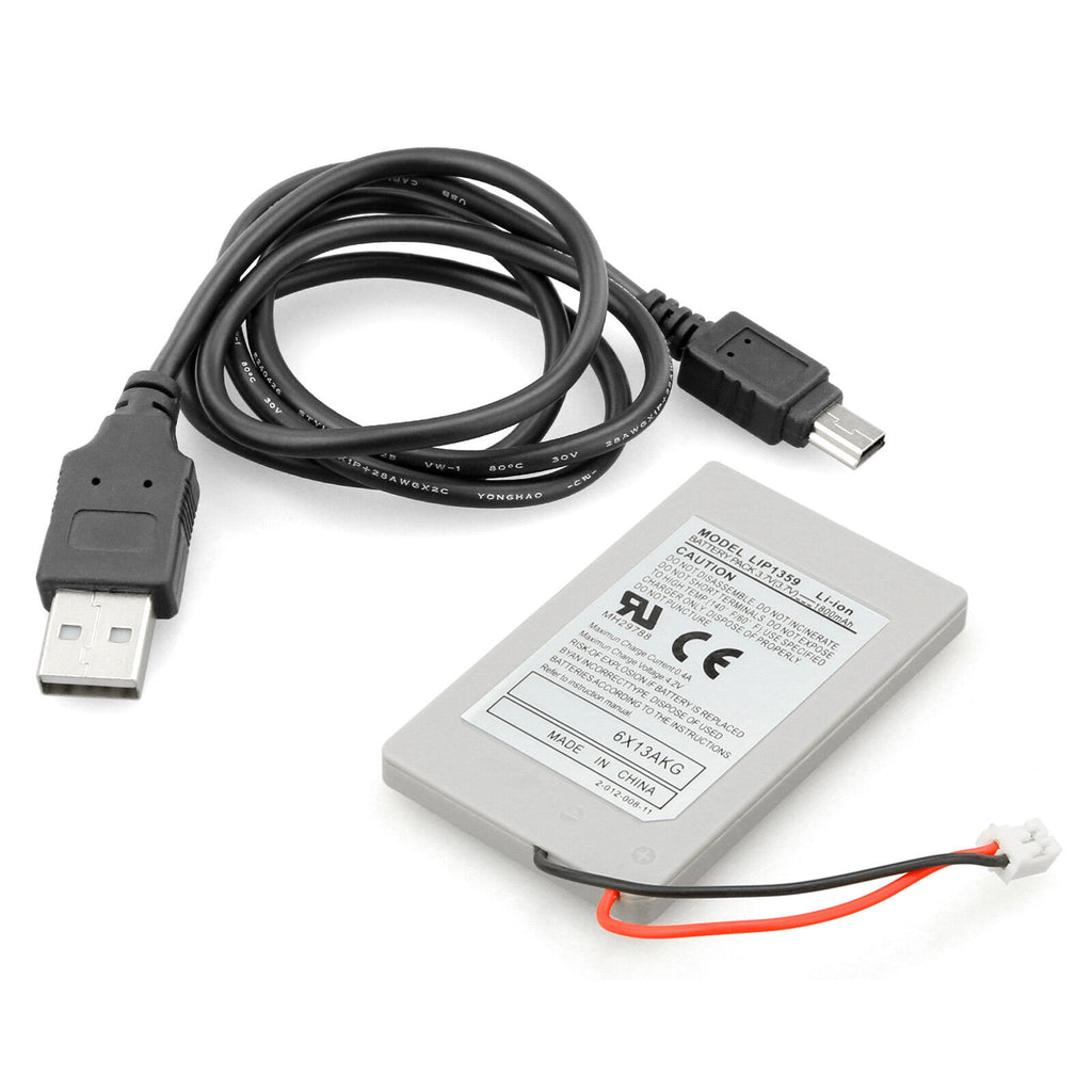 2X Wireless for PS3 Controller Battery Playstation 3 Li-Ion Battery 3.7V 1800Mah